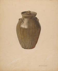 Covered Jar, probably 1939. Creator: George Loughridge