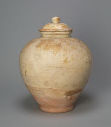 Covered Jar, Tang dynasty (618-906), early 8th century. Creator: Unknown