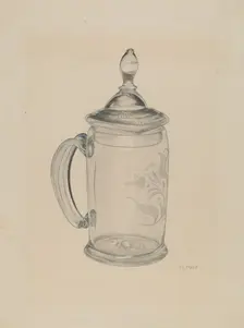 Covered Mug, 1935/1942. Creator: V. L. Vance