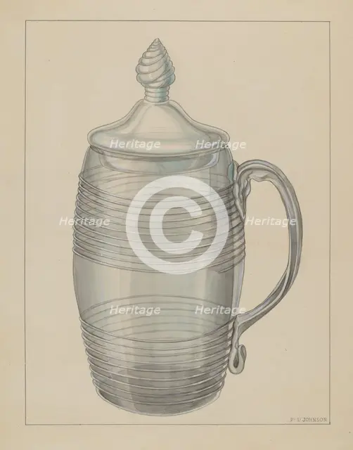 Covered Mug, c. 1936. Creator: Philip Johnson.