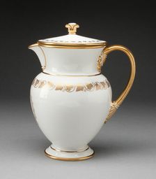 Covered Pitcher, Sèvres, 1839. Creator: Sèvres Porcelain Manufactory