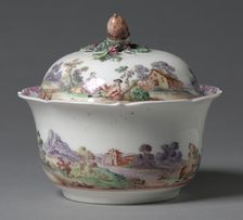 Covered Sugar Bowl (Sucrier couvert), 1745- 1748. Creator: Sèvres Porcelain Manufactory (French, est. 1740); Vincennes Factory (French)