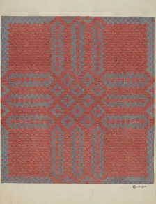 Coverlet, 1935/1942. Creator: Cornelius Christoffels