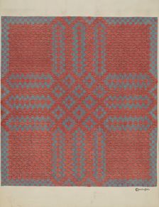 Coverlet, 1935/1942. Creator: Cornelius Christoffels