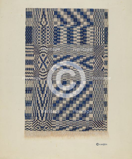 Coverlet, 1935/1942. Creator: Cornelius Christoffels.