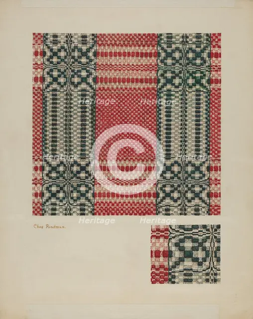 Coverlet, 1935/1942. Creator: Charles Roadman.