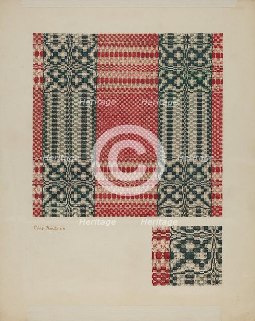 Coverlet, 1935/1942. Creator: Charles Roadman.