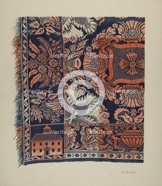 Coverlet, 1935/1942. Creator: Alois E. Ulrich.