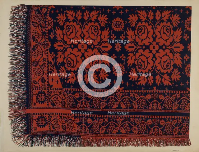 Coverlet, 1935/1942. Creator: Edward White.