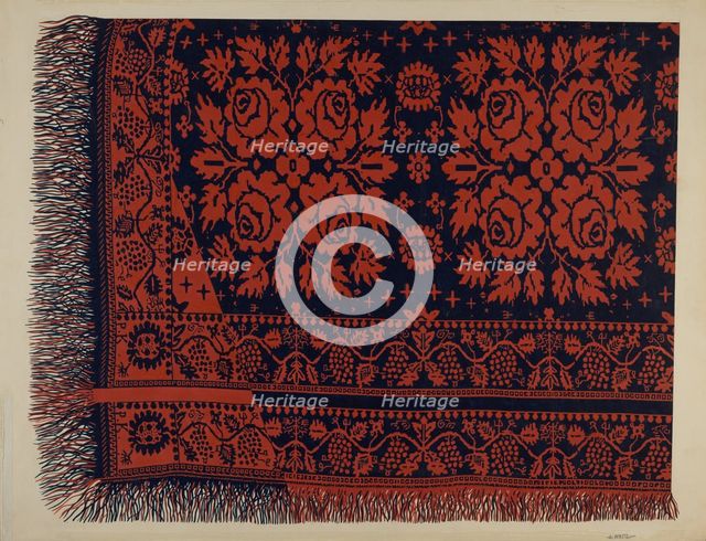 Coverlet, 1935/1942. Creator: Edward White.