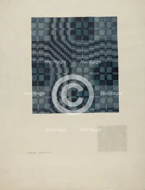 Coverlet, 1935/1942. Creator: Harry Jennings.