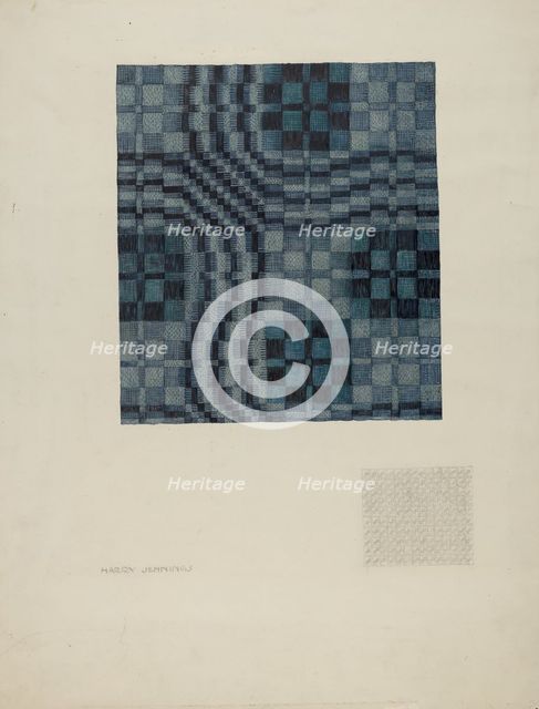 Coverlet, 1935/1942. Creator: Harry Jennings.