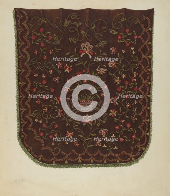 Coverlet, 1935/1942. Creator: Mae A. Clarke.