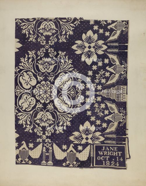 Coverlet, 1935/1942. Creator: Suzanne Roy.