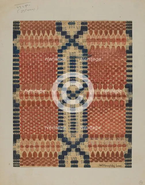 Coverlet, 1935/1942. Creator: Willoughby Ions.