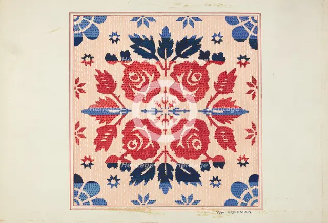Coverlet, 1935/1942. Creator: William Hoffman.
