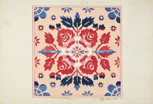 Coverlet, 1935/1942. Creator: William Hoffman.