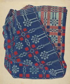 Coverlet, 1935/1942. Creator: Unknown