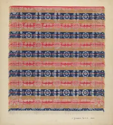 Coverlet, 1936. Creator: J. Howard Iams