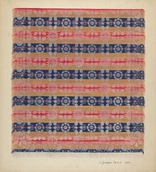 Coverlet, 1936. Creator: J. Howard Iams