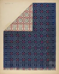 Coverlet, 1936. Creator: J. Howard Iams