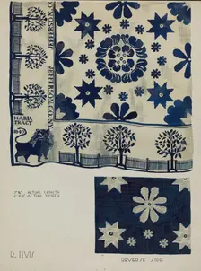 Coverlet, 1936. Creator: Roberta Elvis