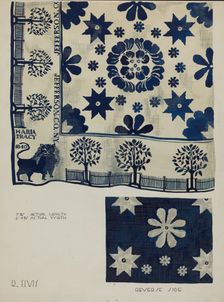 Coverlet, 1936. Creator: Roberta Elvis