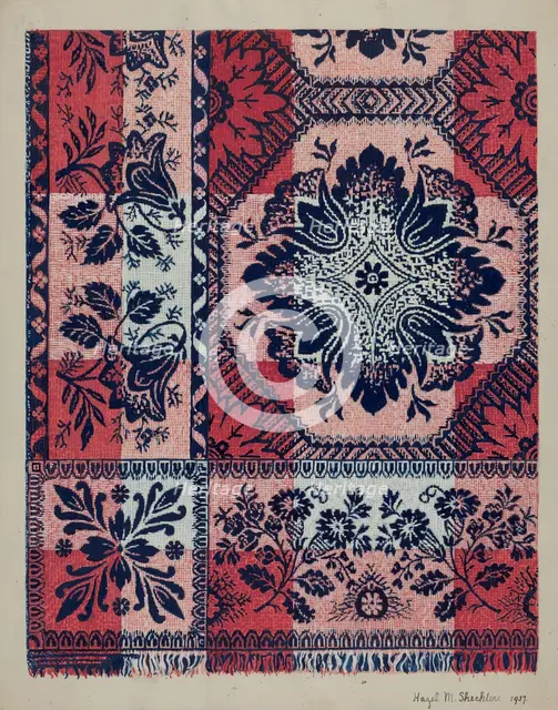 Coverlet, 1937. Creator: Hazel Sheckler.