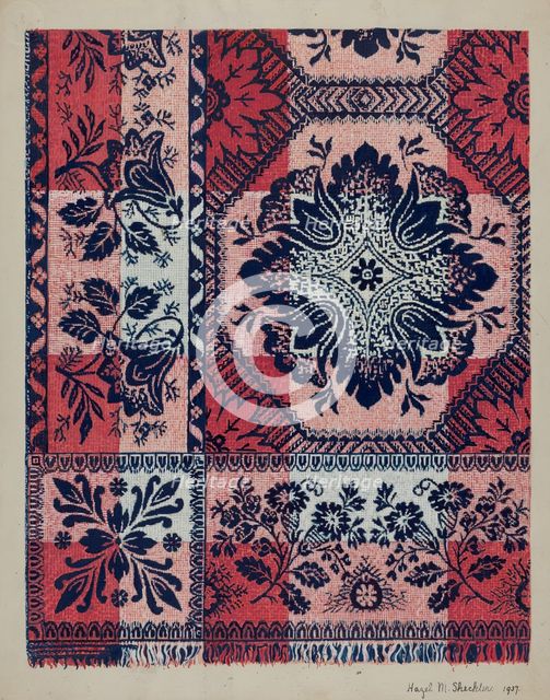 Coverlet, 1937. Creator: Hazel Sheckler.
