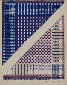 Coverlet, 1937. Creator: J. Howard Iams