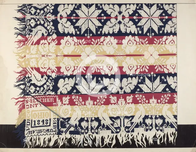 Coverlet, 1937. Creator: Ralph Atkinson.