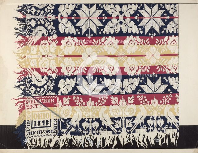 Coverlet, 1937. Creator: Ralph Atkinson.