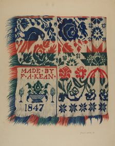 Coverlet, 1938. Creator: Alois E. Ulrich
