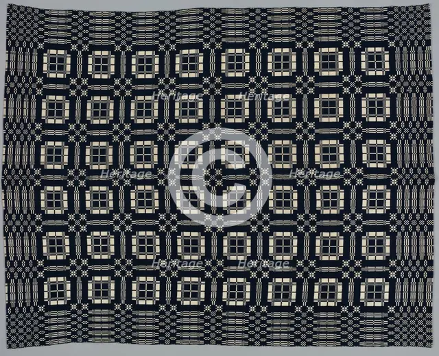 Coverlet, 19th century. Creator: Unknown.
