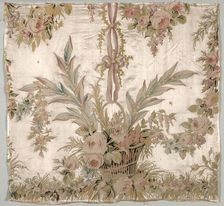 Coverlet and Fragments, c. 1760-1770. Creator: Philippe de Lasalle (French, 1723-1805)