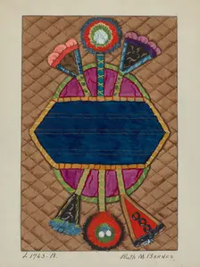 Coverlet (Applique Quilt), c. 1936. Creator: Ruth M Barnes