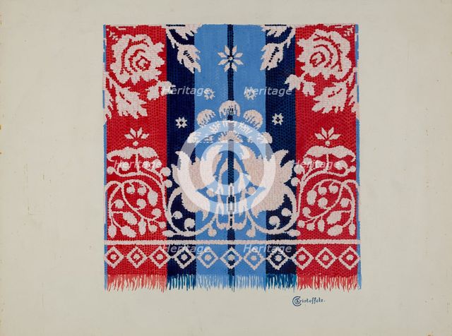 Coverlet, c. 1936. Creator: Cornelius Christoffels.