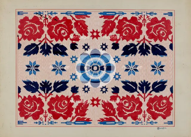 Coverlet, c. 1936. Creator: Cornelius Christoffels.