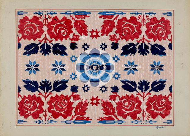 Coverlet, c. 1936. Creator: Cornelius Christoffels.