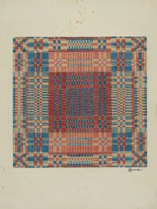 Coverlet, c. 1936. Creator: Cornelius Christoffels