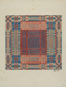Coverlet, c. 1936. Creator: Cornelius Christoffels