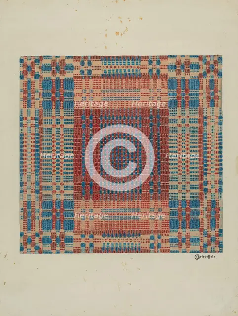 Coverlet, c. 1936. Creator: Cornelius Christoffels.