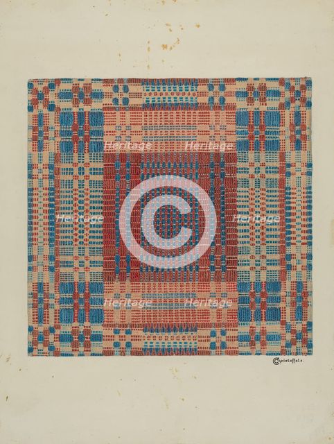Coverlet, c. 1936. Creator: Cornelius Christoffels.