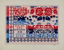 Coverlet, c. 1936. Creator: Cornelius Christoffels