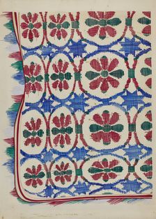 Coverlet, c. 1936. Creator: Cornelius Frazier