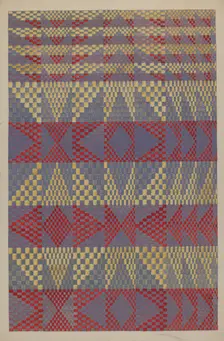 Coverlet, c. 1936. Creator: Dorothy Posten