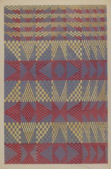 Coverlet, c. 1936. Creator: Dorothy Posten
