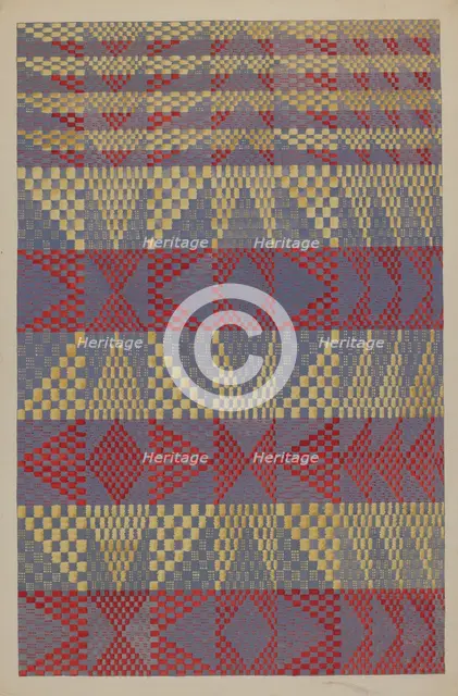 Coverlet, c. 1936. Creator: Dorothy Posten.