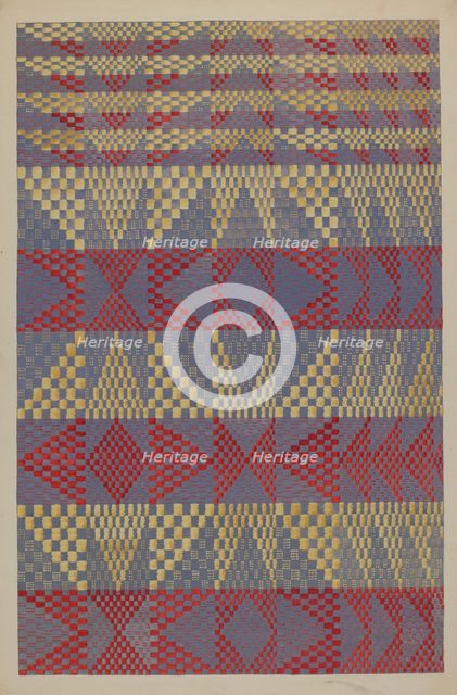 Coverlet, c. 1936. Creator: Dorothy Posten.