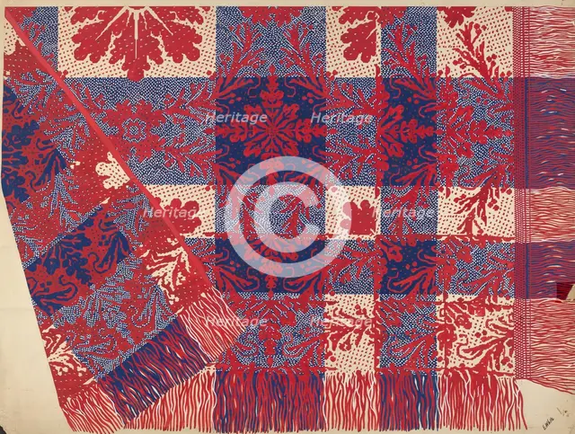Coverlet, c. 1936. Creator: Edward White.